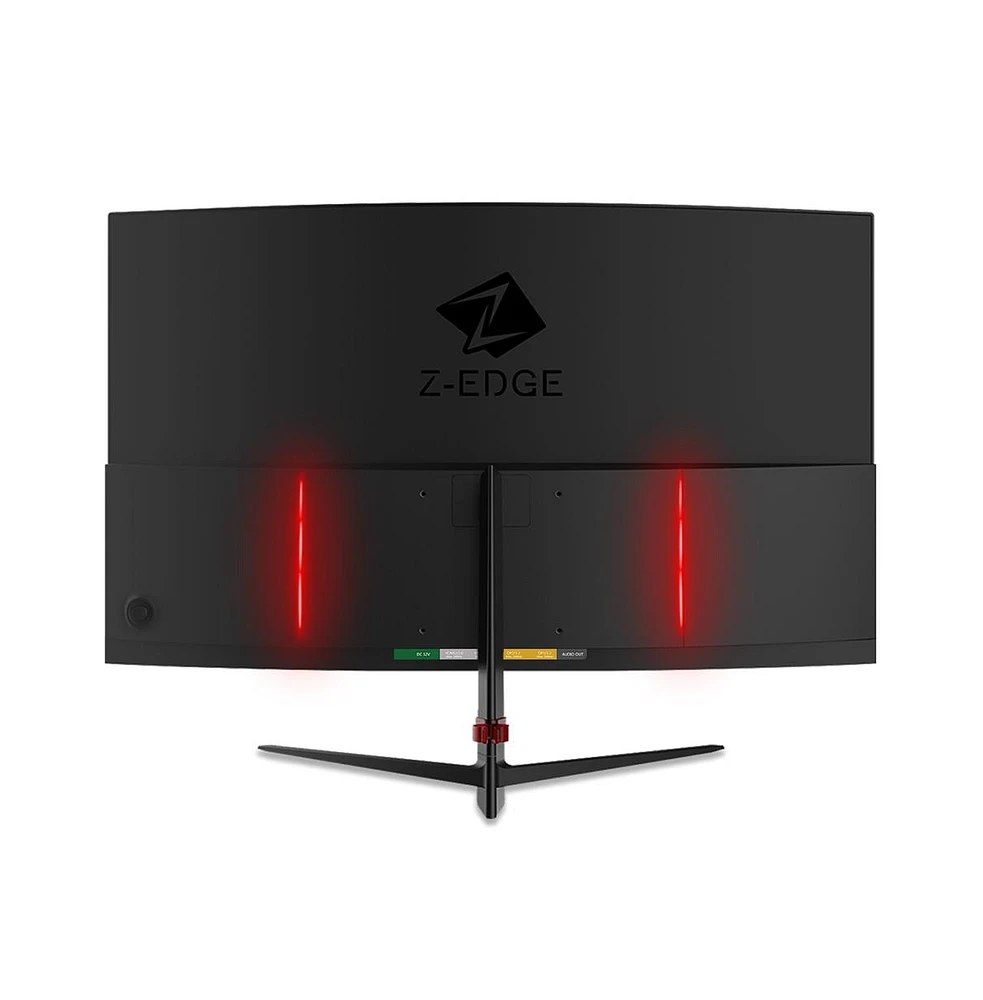 Refurbished: Z-edge 27 inch 1080P Full Hd 1920 x 1080 280 Hz 1 ms Curved Gaming Monitor, Hdmi x 2, Dp x 2