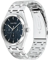 Calvin Klein Men's Ck Motion Silver Tone Stainless Steel Bracelet Watch 39mm
