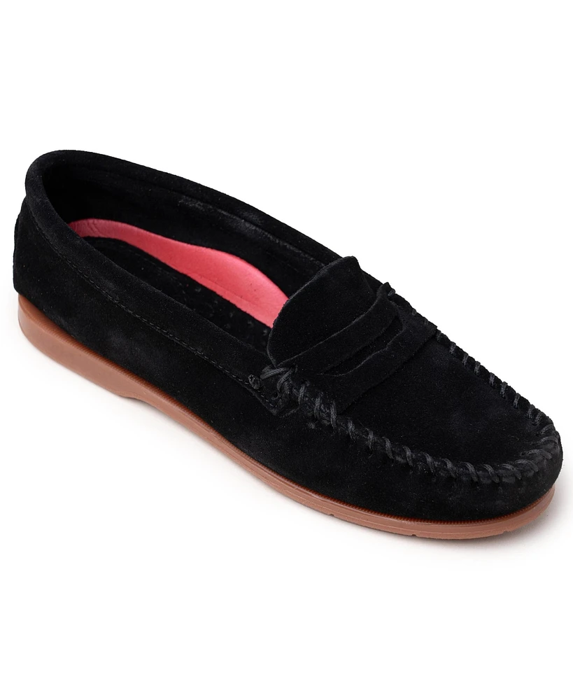 Minnetonka Women's Mellony Penny Suede Loafers