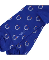 Trafalgar Men's Lucky Horseshoe Over The Calf Pima Cotton Novelty Dress Sock (1 Pair)