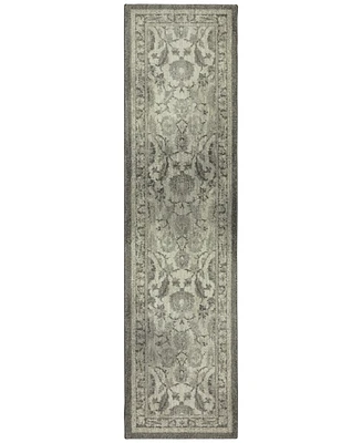 Closeout! Karastan Euphoria New Ross Ash Grey 2'4" x 7'10" Runner Rug