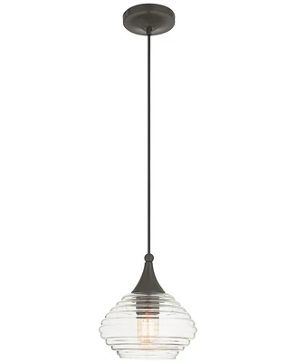Livex Signature 1-Light 8" Mini Pendant