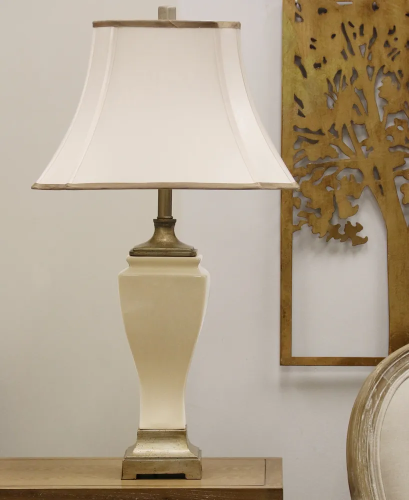 StyleCraft Crackled Ceramic Table Lamp