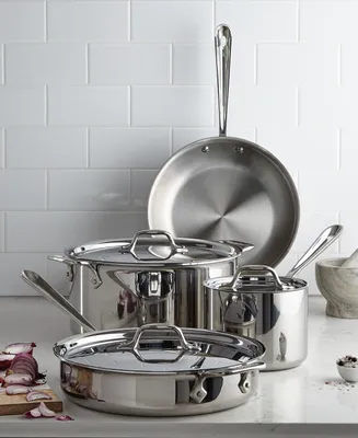 All-Clad D3 Stainless Steel Cookware Set, Exclusively at Macy's, 7 Piece