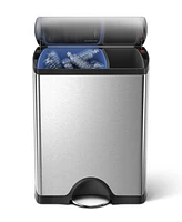 simplehuman 46 Liter Classic Recycling Kitchen Trash Can