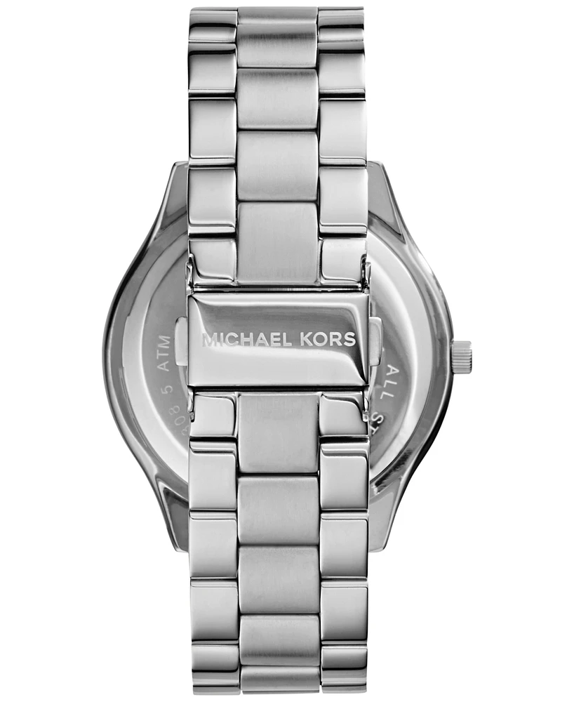 Michael Kors Unisex Slim Runway Stainless Steel Bracelet Watch 42mm