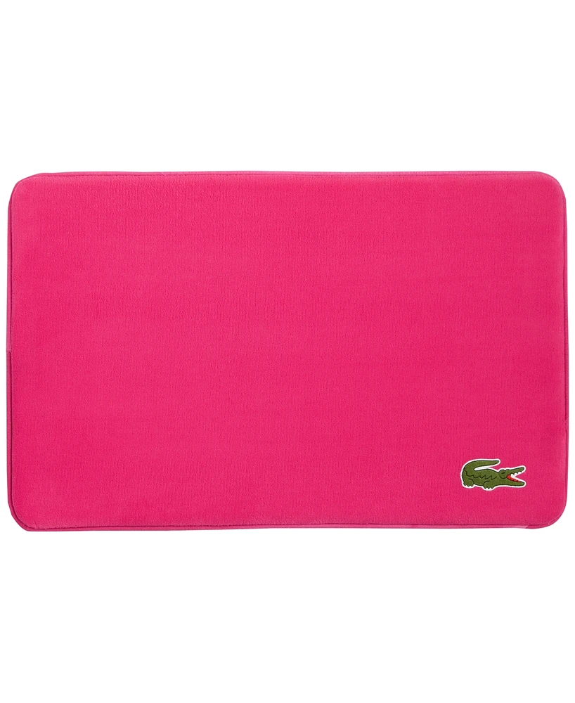 Lacoste Home Crocodile Memory Foam Bath Rug, 19" x 30"