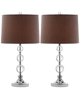 Safavieh Set of 2 Keeva Crystal Ball Table Lamps