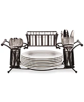 Gourmet Basics By Mikasa Band & Stripe Buffet Caddy
