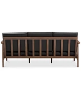 Ambelin 72" Faux Leather Sofa