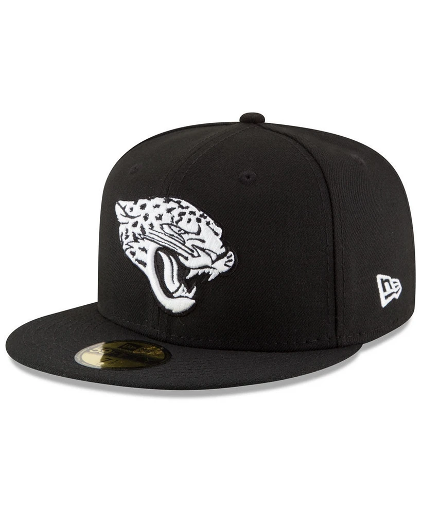New Era Jacksonville Jaguars Chase Black White 59Fifty Fitted Cap