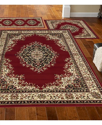 Closeout! Km Home Stadio Kerman Red 3-Pc. Rug Set