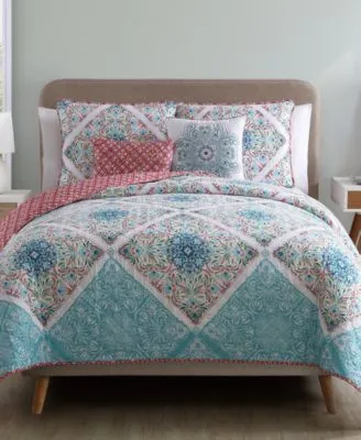 Vcny Home Windsor Reversible Quilt Sets