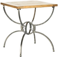 Alvin Wood Top End Table