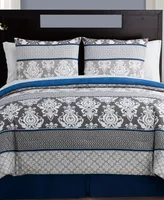 Closeout! Vcny Home Beckham 8-Pc. Damask Comforter Set