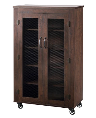 Alesia Shoe Cabinet With Casters
