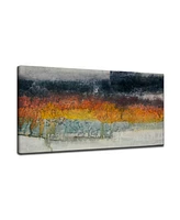 Ready2HangArt, 'Fields' Abstract Canvas Wall Art, 18x36"