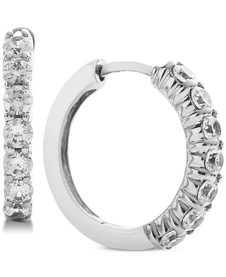 Diamond Hoop Earrings (1 ct. t.w.) in 14k White Gold