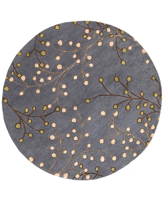 Livabliss Athena Ath-5125 Navy 4' Round Area Rug