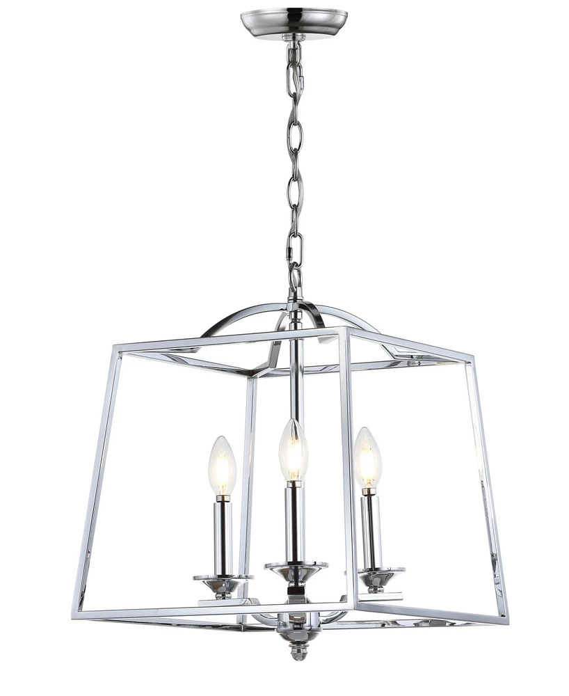 Jonathan Y Gloria 3-Light Metal Led Pendant