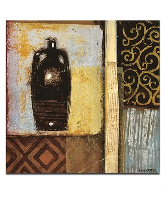 Ready2HangArt 'Ancient Vase Iii' Abstract Canvas Wall Art, 12x12"