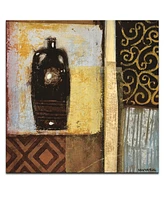 Ready2HangArt 'Ancient Vase Iii' Abstract Canvas Wall Art, 12x12"