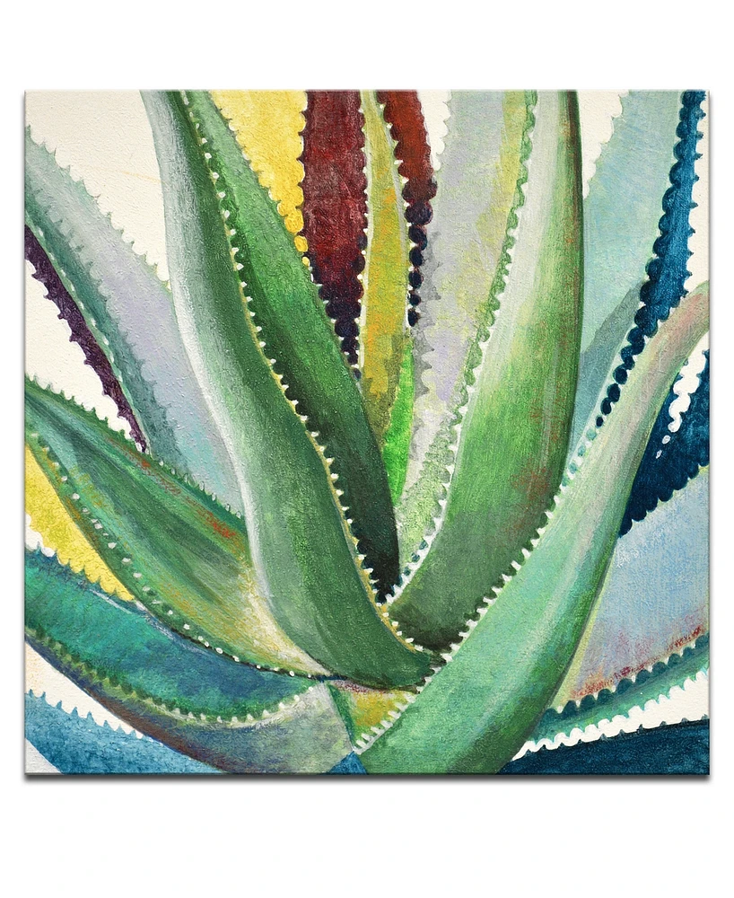 Ready2HangArt 'Botanical Bliss I' Floral Canvas Wall Art, 30x30"