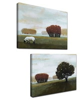 Ready2HangArt 'Harmony' 2 Piece Farm Canvas Wall Art Set, 20x30"