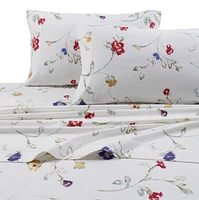 Tribeca Living Floral Garden Extra Deep Pocket Flannel Sheet Set