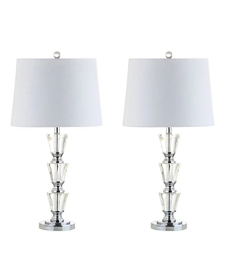 Jonathan Y Layla Crystal Led Table Lamp, Set of 2