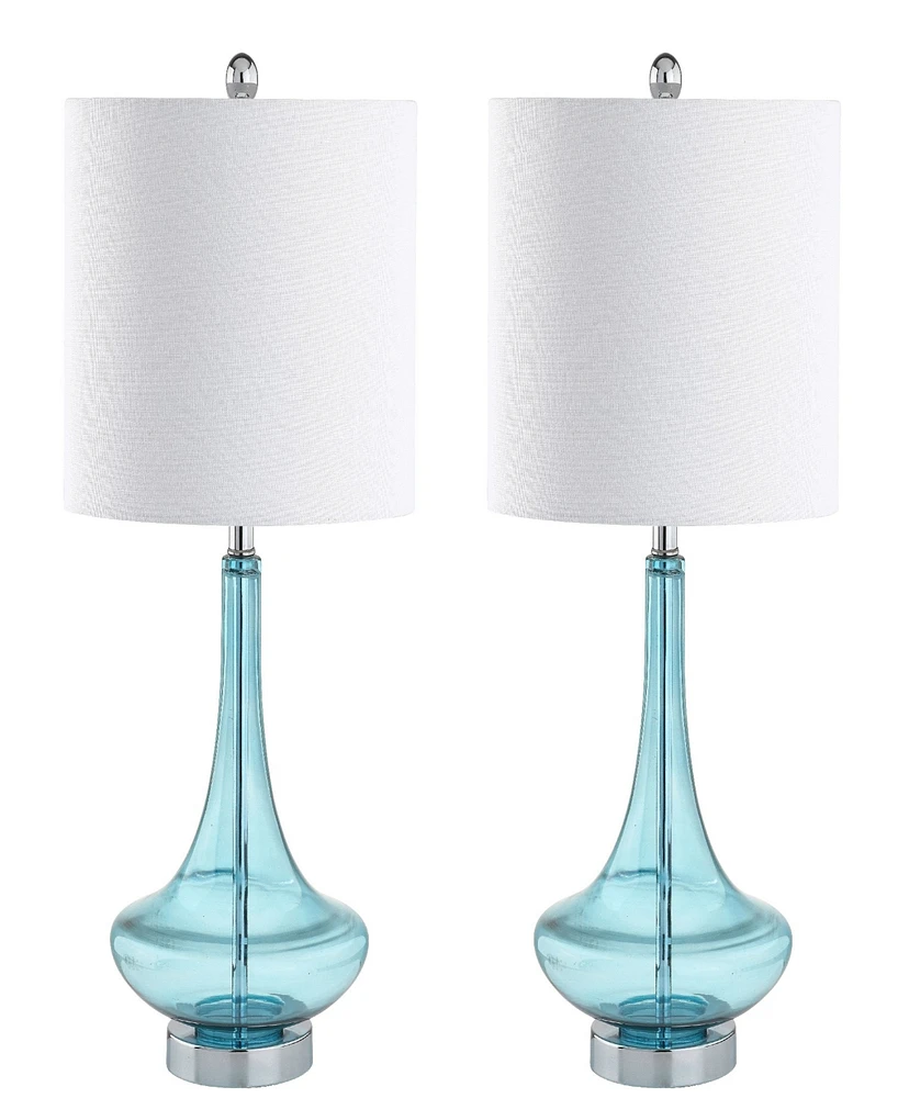 Jonathan Y Cecile Teardrop Led Table Lamp, Set of 2