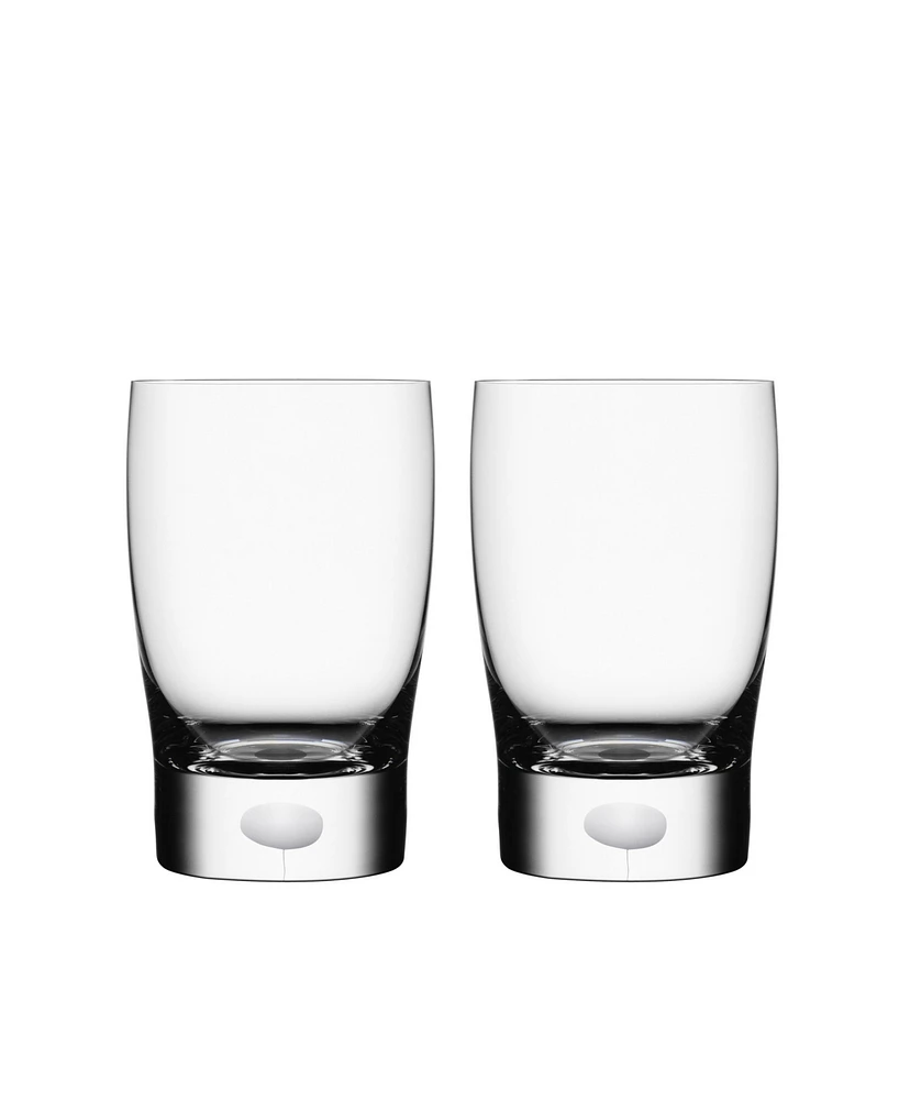 Orrefors Intermezzo Satin Small Tumbler/Juice Pair