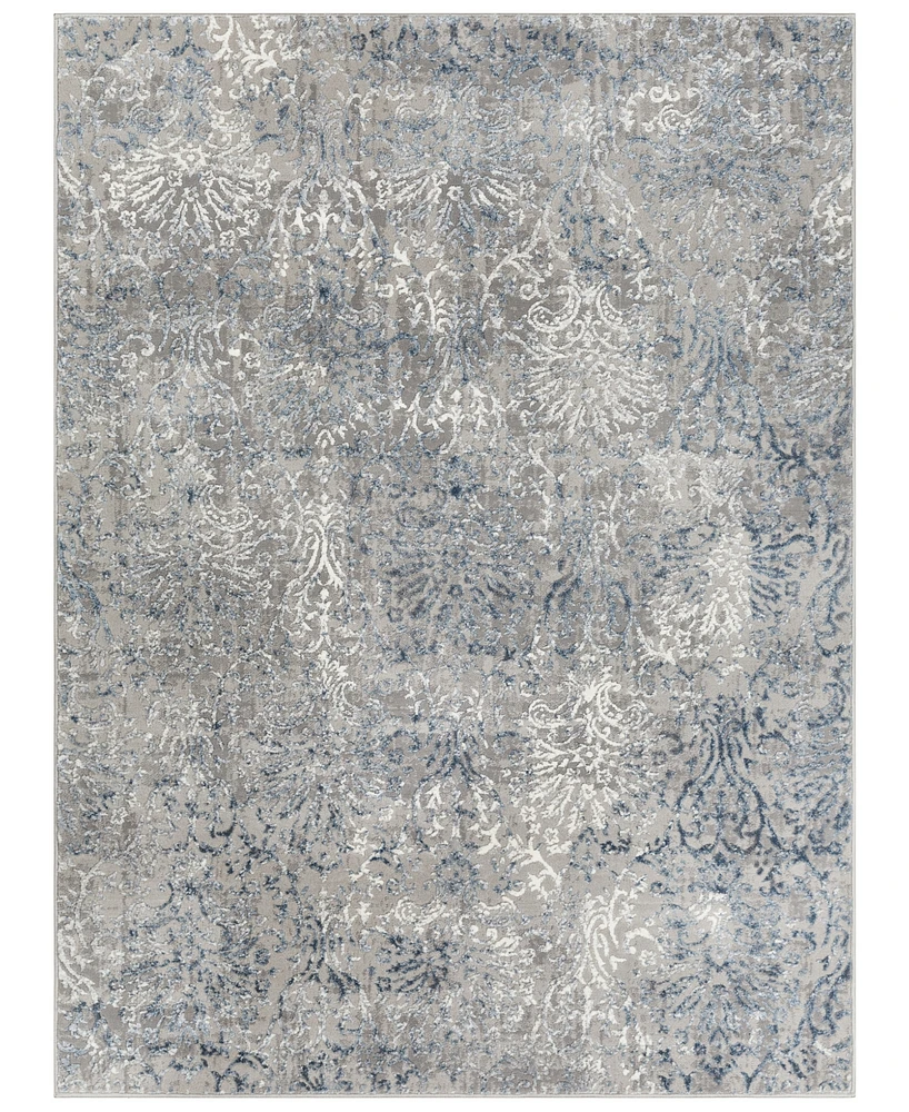 Livabliss Katmandu Kat-2303 Navy 5'3" x 7'3" Area Rug