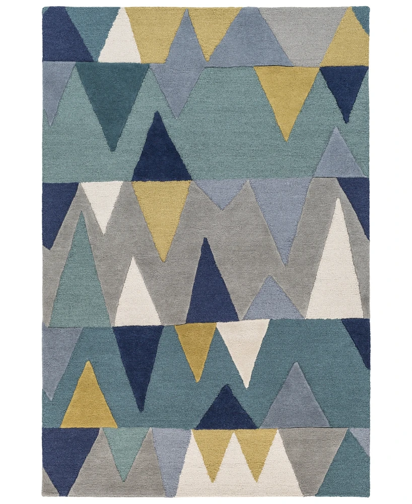 Livabliss Kennedy Kdy-3012 Bright Blue 2' x 3' Area Rug