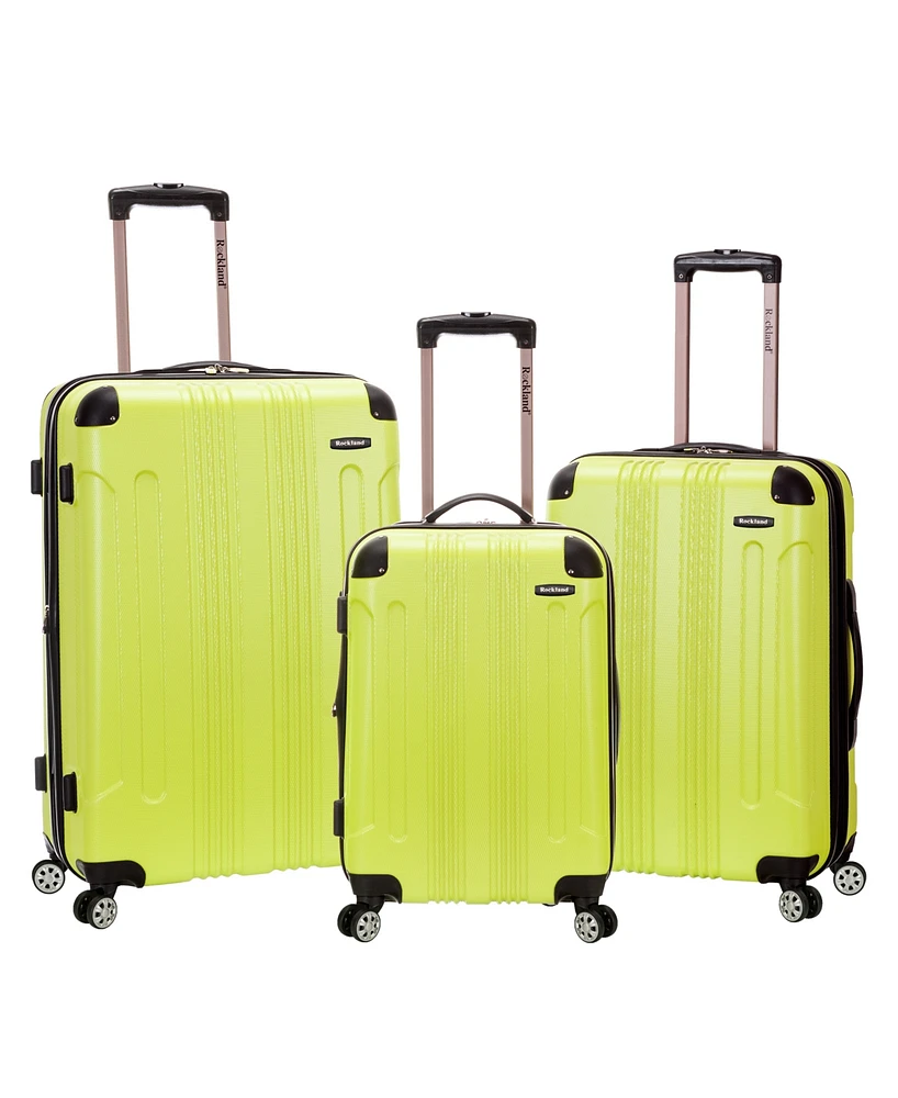 Rockland Sonic 3-Pc. Hardside Luggage Set