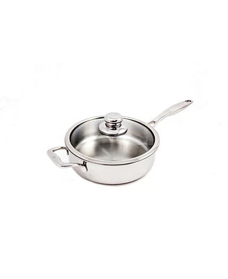 Swiss Diamond Premium Clad Saute Pan w/ Lid - 9.5" , 3.1 Qt.
