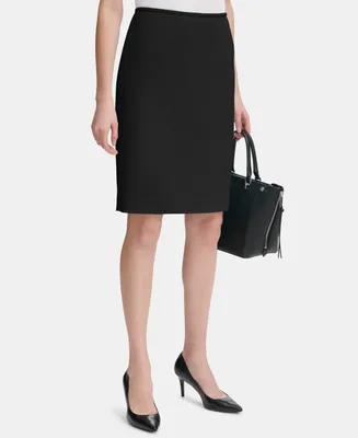 Calvin Klein Women's Scuba Crepe Pencil Skirt, Regular & Petite