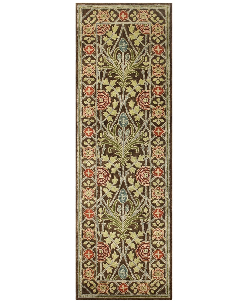 Bashian Dijay Djy-102 Chocolate 2'6" x 8' Runner Area Rug