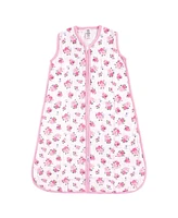 Luvable Friends Baby Girls Sleeveless Muslin Cotton Sleeping Bag, Sack, Blanket
