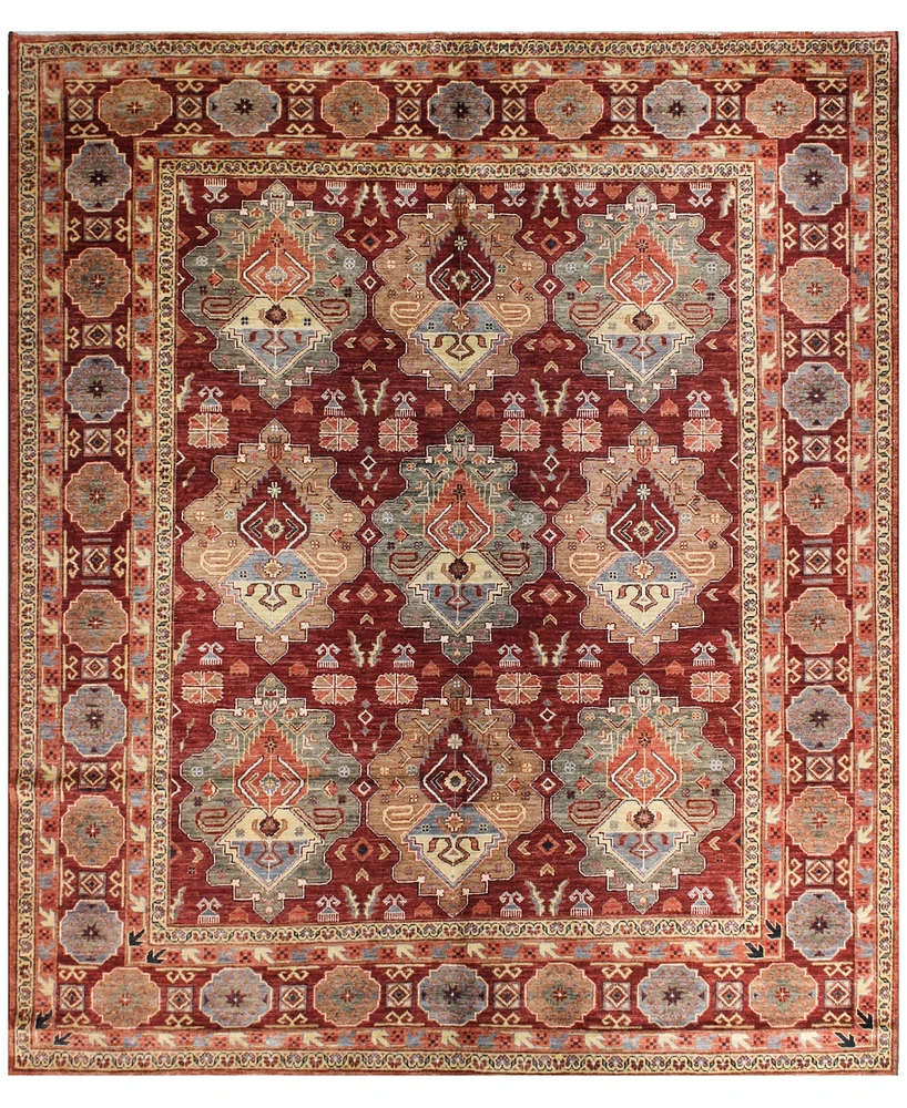 Bashian Pak Tribal 594707 Rust 8'1" x 9'4" Area Rug