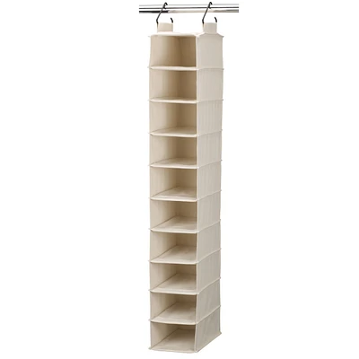 Household Essentials Cedarline 10-Shelf Wide Hanging Shoe Organizer