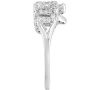 Diamond "Mom" Ring (1/4 ct. t.w.) Sterling Silver