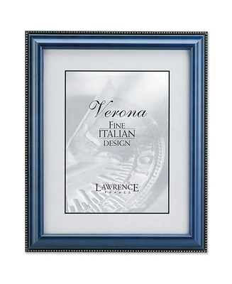 Lawrence Frames Blue Wood Picture Frame - Gold Bead Design