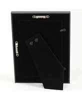 Lawrence Frames Domed Burnished Silver and Black Picture Frame