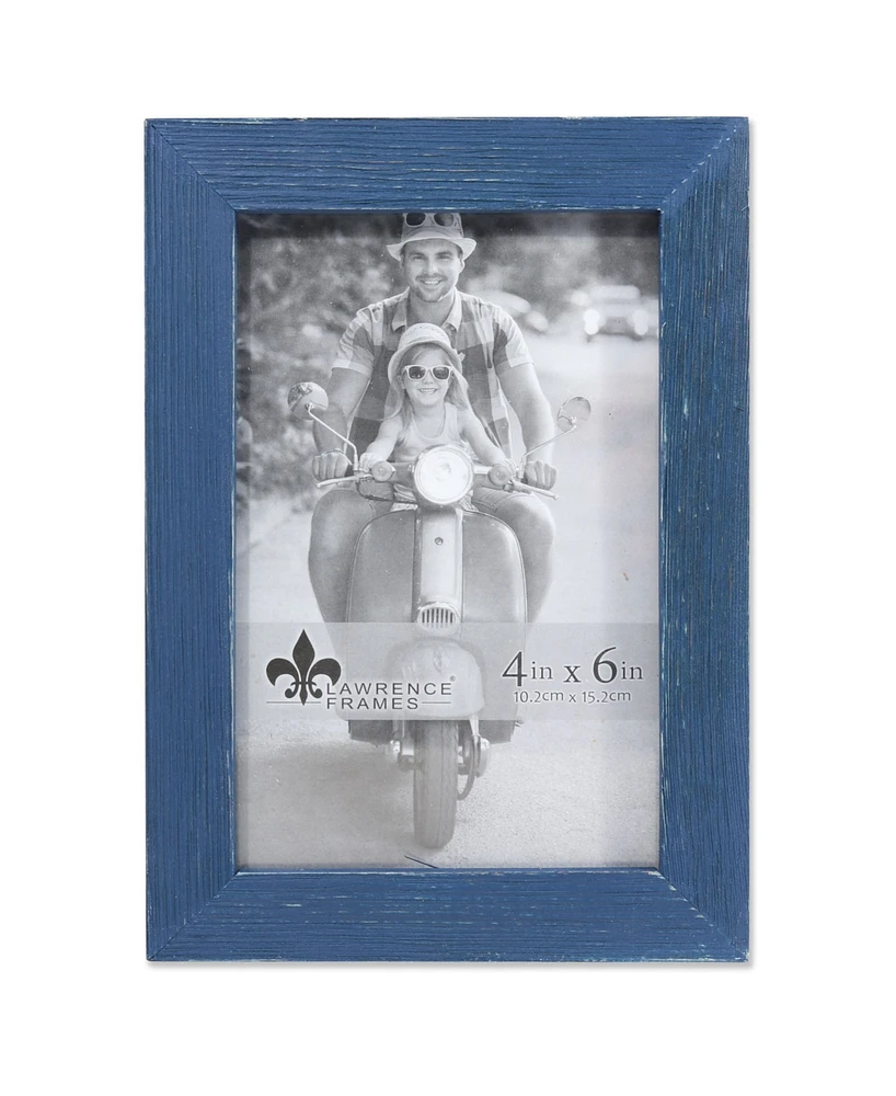 Lawrence Frames Charlotte Weathered Navy Blue Wood Picture Frame