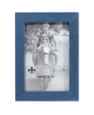 Lawrence Frames Charlotte Weathered Navy Blue Wood Picture Frame