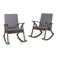 Gus Outdoor Rocking Chair (Set of 2)
