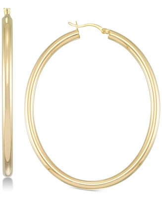 Simone I. Smith Polished Hoop Earrings in 18k Gold over Sterling Silver