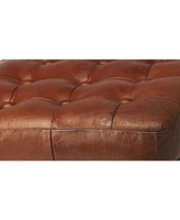 Butler Gerald Leather Centre Stool