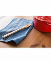 Chambray French Stripe Woven Dishtowel, Set of 3